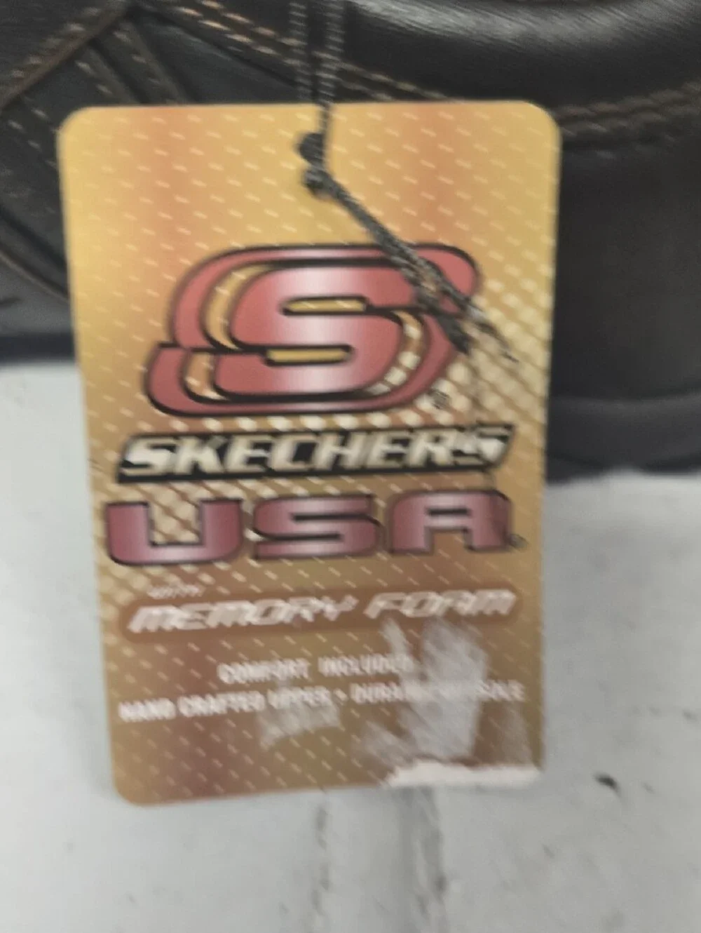 Skechers Men's Diameter Nerves Slip-On Leather Loafers.  Size 7. New.